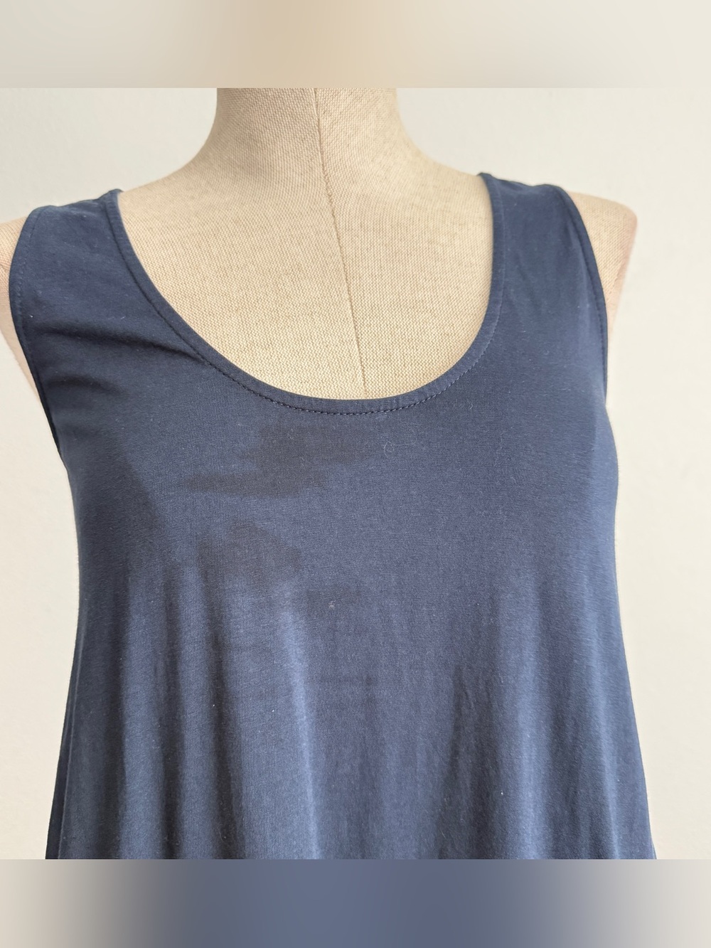 Goop Navy Balloon Midi Dress | Size 6 - Picture 2 of 7